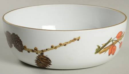 Wild Harvest (Gold Trim) 8" Large Fruit Bowl