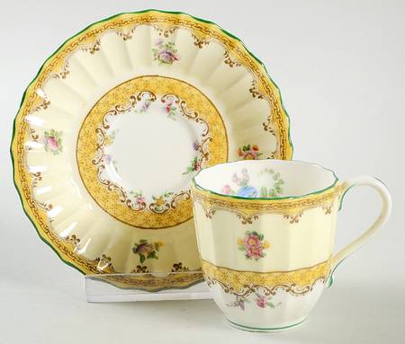 Willoughby Flat Demitasse Cup & Saucer Set