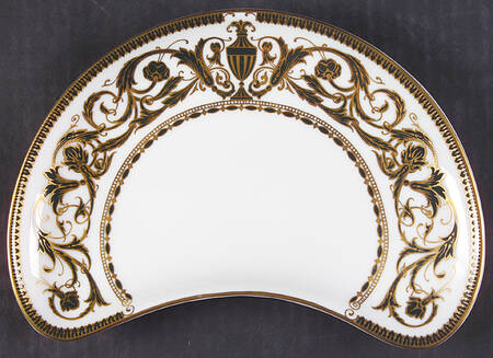 Windsor (Newer, Gold Trim) Crescent Salad Plate