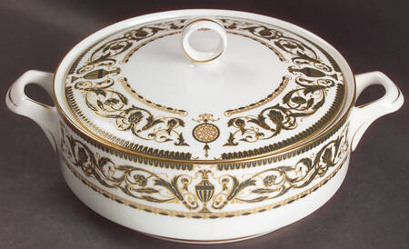 Windsor (Newer, Gold Trim) Round Covered Vegetable