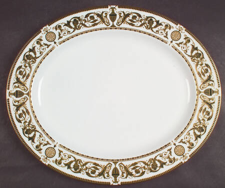 Windsor (Newer, Gold Trim) 15" Oval Serving Platter
