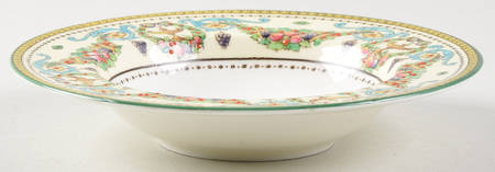 Windsor (Older, Green Trim) Rim Fruit/Dessert (Sauce) Bowl