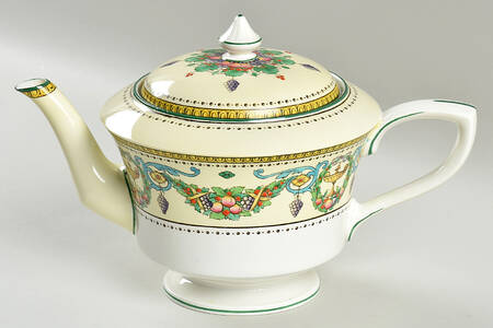 Windsor (Older, Green Trim) Teapot & Lid