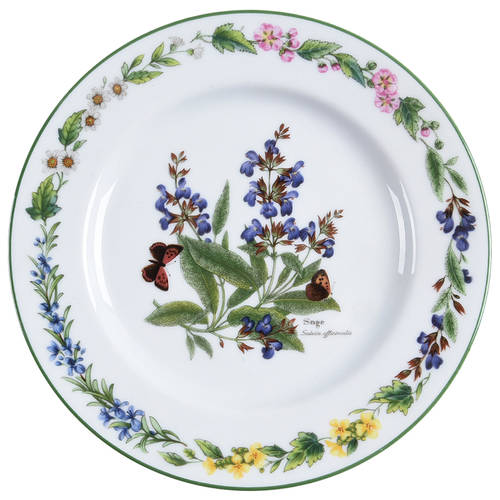 Worcester Herbs (Green Trim) Salad Plate
