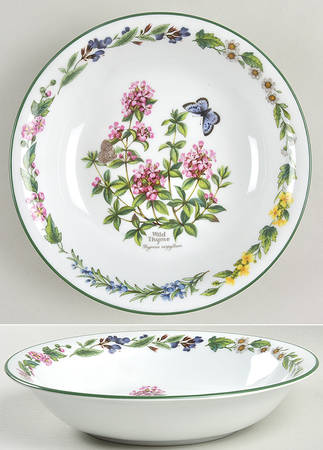 Worcester Herbs (Green Trim) Coupe Soup Bowl