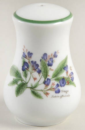 Worcester Herbs (Green Trim) Salt Shaker
