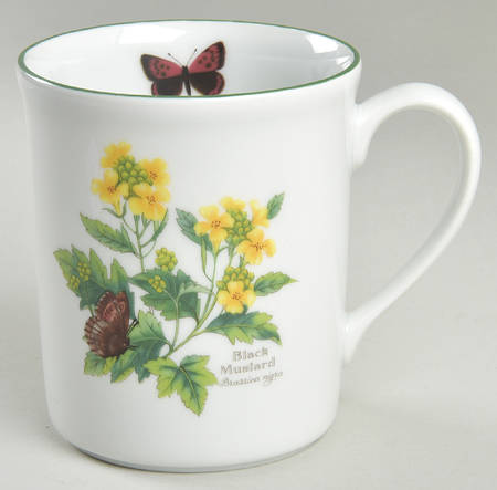 Worcester Herbs (Green Trim) Jumbo Mug