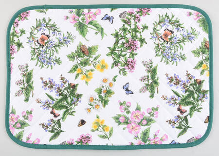 Worcester Herbs (Green Trim) Cloth Placemat