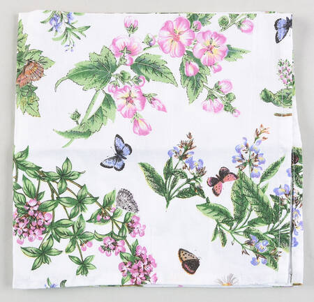 Worcester Herbs (Green Trim) Cloth Napkin