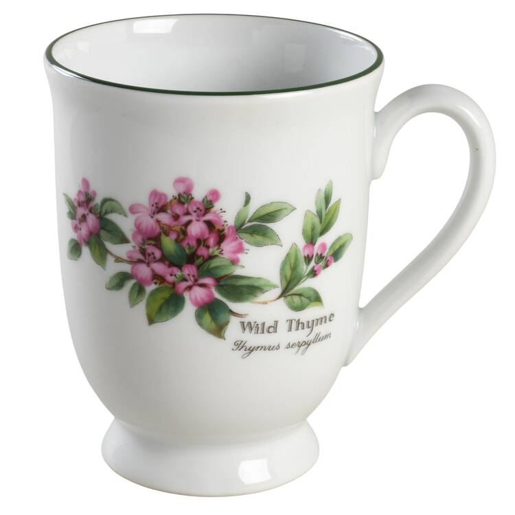 Worcester Herbs (Green Trim) Footed Mug