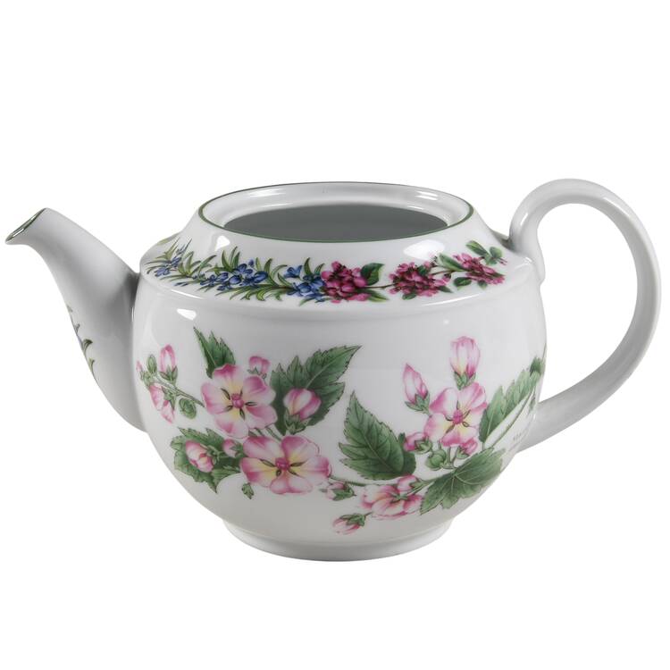 Worcester Herbs (Green Trim) Teapot No Lid