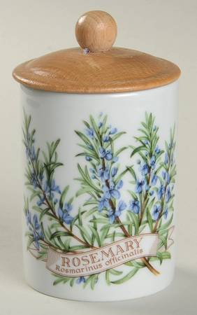 Worcester Herbs (Green Trim) Spice Jar Set Individual Jar & Lid
