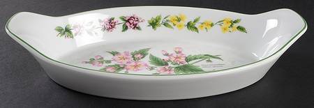 Worcester Herbs (Green Trim) 14" Augratin