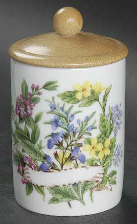 Worcester Herbs (Green Trim) Spice Jar Set Individual Jar & Lid