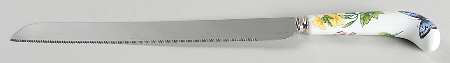 Worcester Herbs (Green Trim) Cake Knife/Server with Stainless Blade