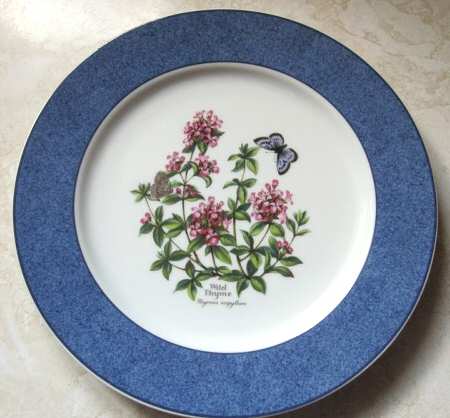 Worcester Herbs (Green Trim) Accent Dinner Plate