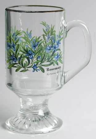 Worcester Herbs (Green Trim) Glassware Irish Coffee