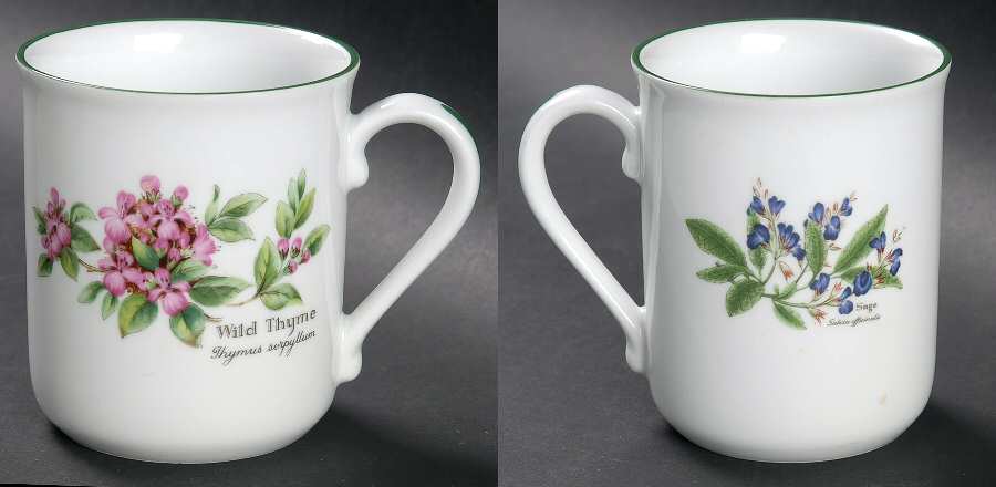 Worcester Herbs (Green Trim) Mug
