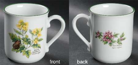 Worcester Herbs (Green Trim) Mug