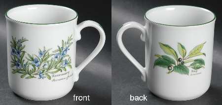Worcester Herbs (Green Trim) Mug