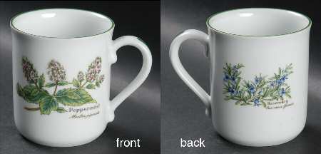 Worcester Herbs (Green Trim) Mug