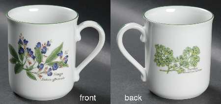 Worcester Herbs (Green Trim) Mug