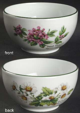 Worcester Herbs (Green Trim) 4" Pudding Bowl