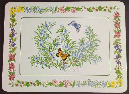 Worcester Herbs (Green Trim) Corkboard Placemat
