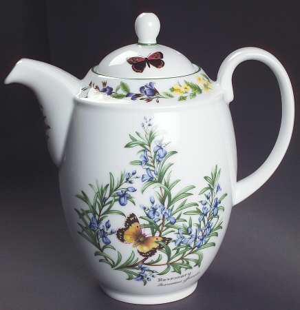 Worcester Herbs (Green Trim) Coffee Pot & Lid