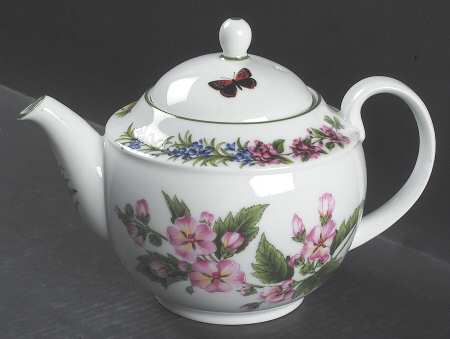 Worcester Herbs (Green Trim) Teapot & Lid