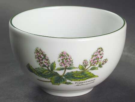 Worcester Herbs (Green Trim) Mini Open Sugar Bowl