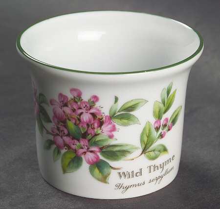 Worcester Herbs (Green Trim) Votive Candleholder