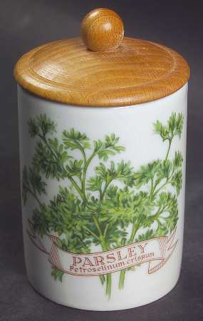 Worcester Herbs (Green Trim) Spice Jar Set Individual Jar & Lid