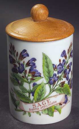 Worcester Herbs (Green Trim) Spice Jar Set Individual Jar & Lid