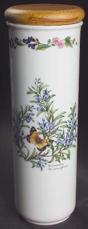 Worcester Herbs (Green Trim) Pasta Jar & Lid