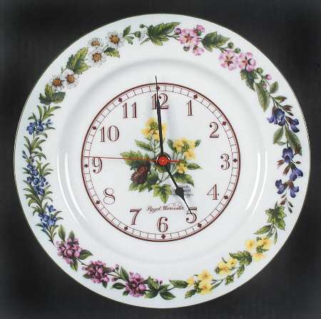 Worcester Herbs (Green Trim) Clock Plate