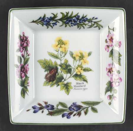 Worcester Herbs (Green Trim) Hors d'Oeuvres Dish