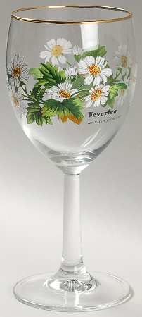 Worcester Herbs (Green Trim) 8 Oz Glassware Wine