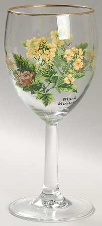 Worcester Herbs (Green Trim) 8 Oz Glassware Wine