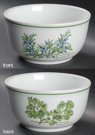 Worcester Herbs (Green Trim) 5" Pudding Bowl