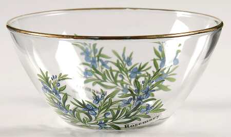 Worcester Herbs (Green Trim) Glassware Individual Salad Bowl
