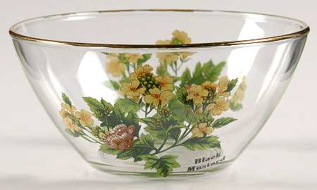 Worcester Herbs (Green Trim) Glassware Individual Salad Bowl