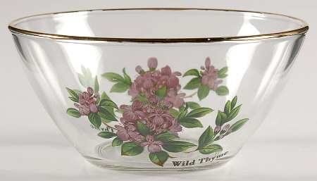 Worcester Herbs (Green Trim) Glassware Individual Salad Bowl
