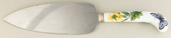 Worcester Herbs (Green Trim) Pie & Cake Server with Stainless Blade