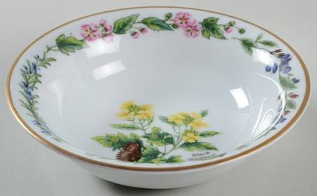 Worcester Herbs (Gold Trim) Coupe Cereal Bowl
