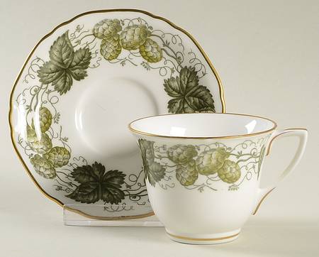 The Worcester Hop Flat Demitasse Cup & Saucer Set