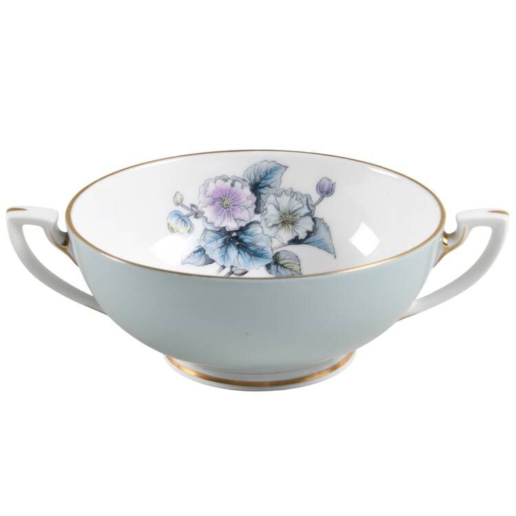 Woodland Footed Cream Soup Bowl