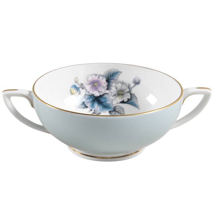 Woodland Footed Cream Soup Bowl