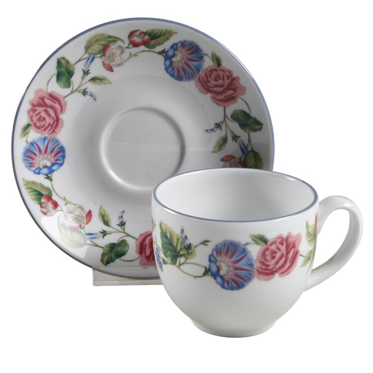 Woodbury Flat Cup & Saucer Set