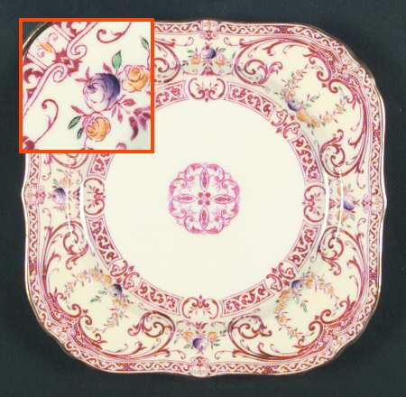 Z1425-3 Square Salad Plate